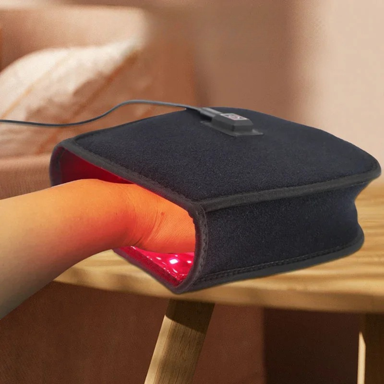 Gants de Luminothérapie LED Rouge et Infrarouge Chauffants