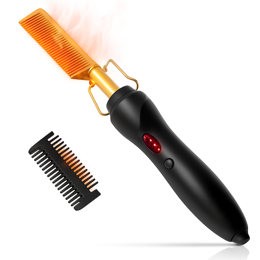 Lisseur Cheveux et Barbe Chauffant pour Homme - Foivo