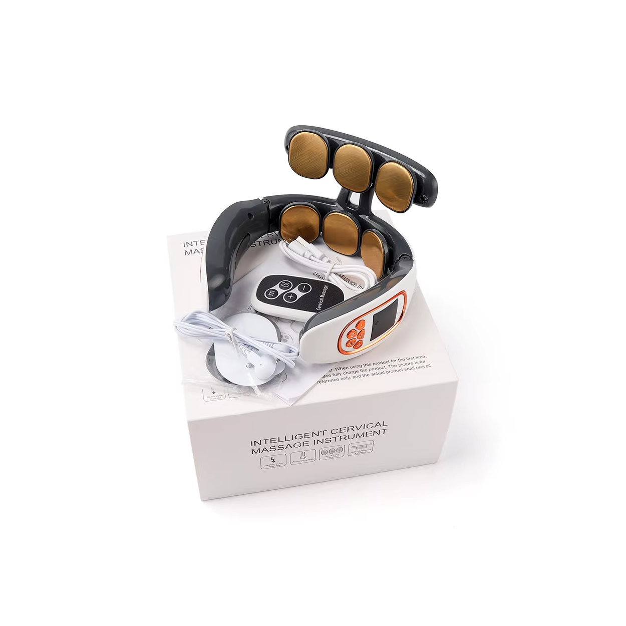 Masseur de Cou Haut de Gamme 6 Electrodes Réglables