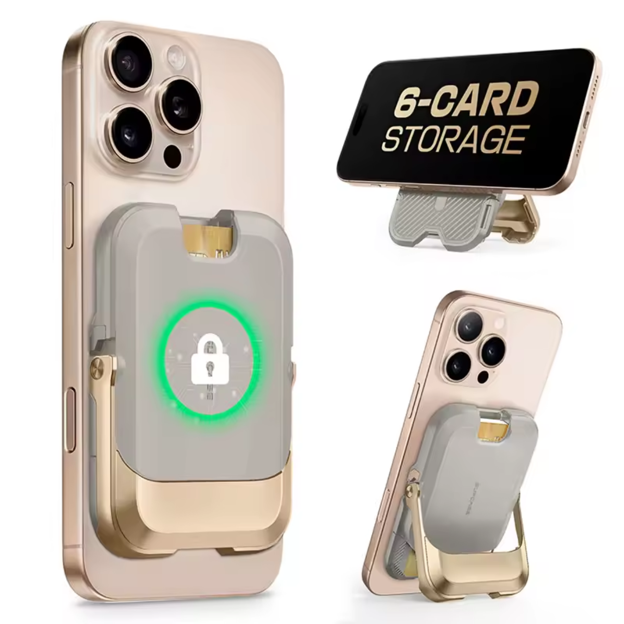 Portefeuille iPhone Magnétique avec 6 Emplacements Cartes