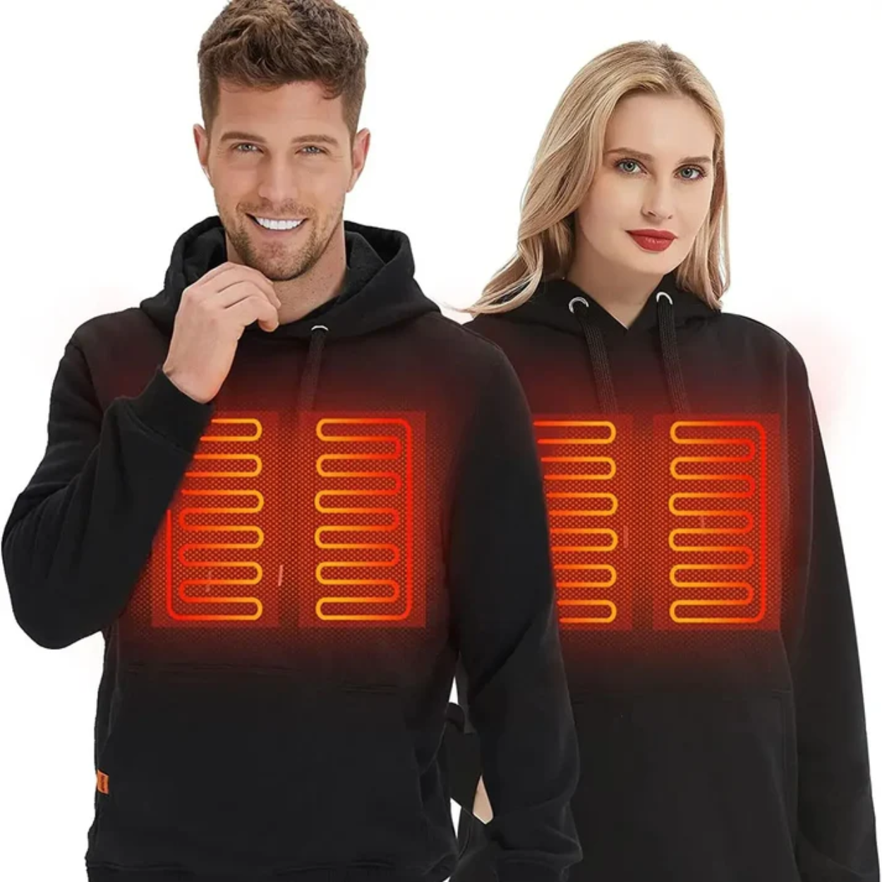 Sweat à Capuche Électrique Chauffant Hiver