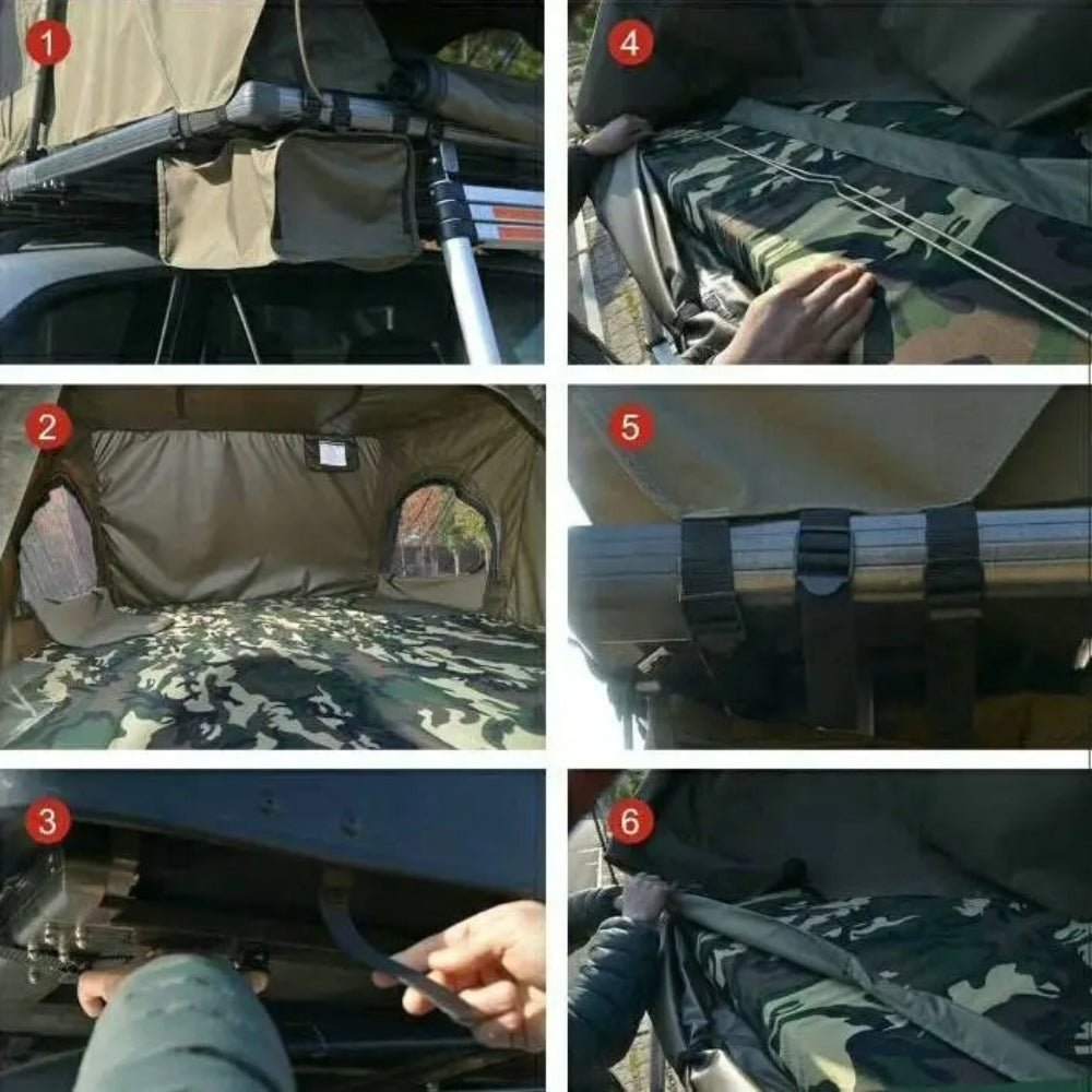 Tente de Toit pour Famille avec Grand Espace