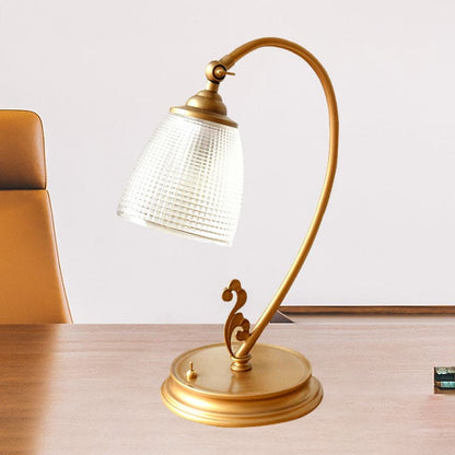 Lampe Élégante Métal Or Antique