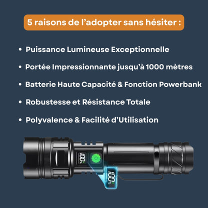 Lampe Torche LED Puissante et Compacte