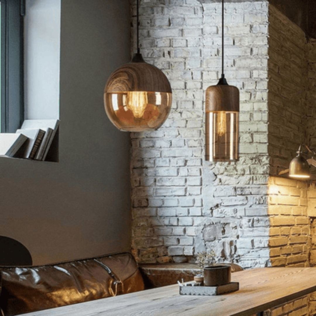 Lampe Plafond Bois Design Nordique