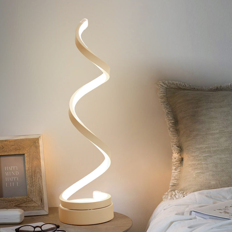Lampe de Bureau Élégante à LED Spiralée