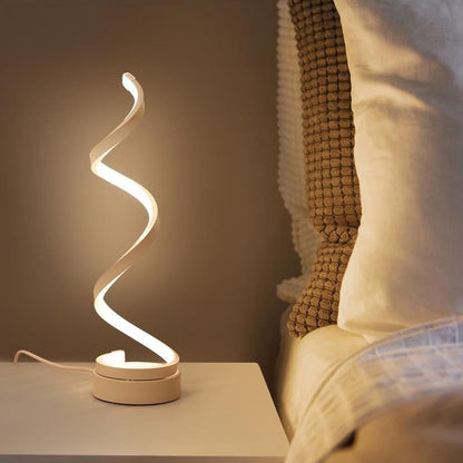 Lampe de Bureau Élégante à LED Spiralée - Santeova
