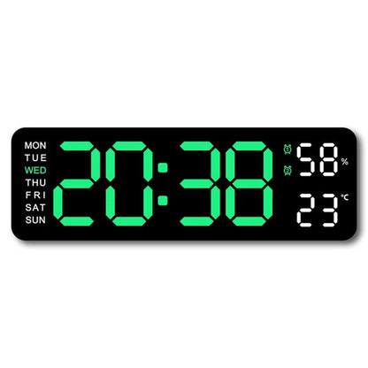 Horloge Murale LED Digitale Moderne