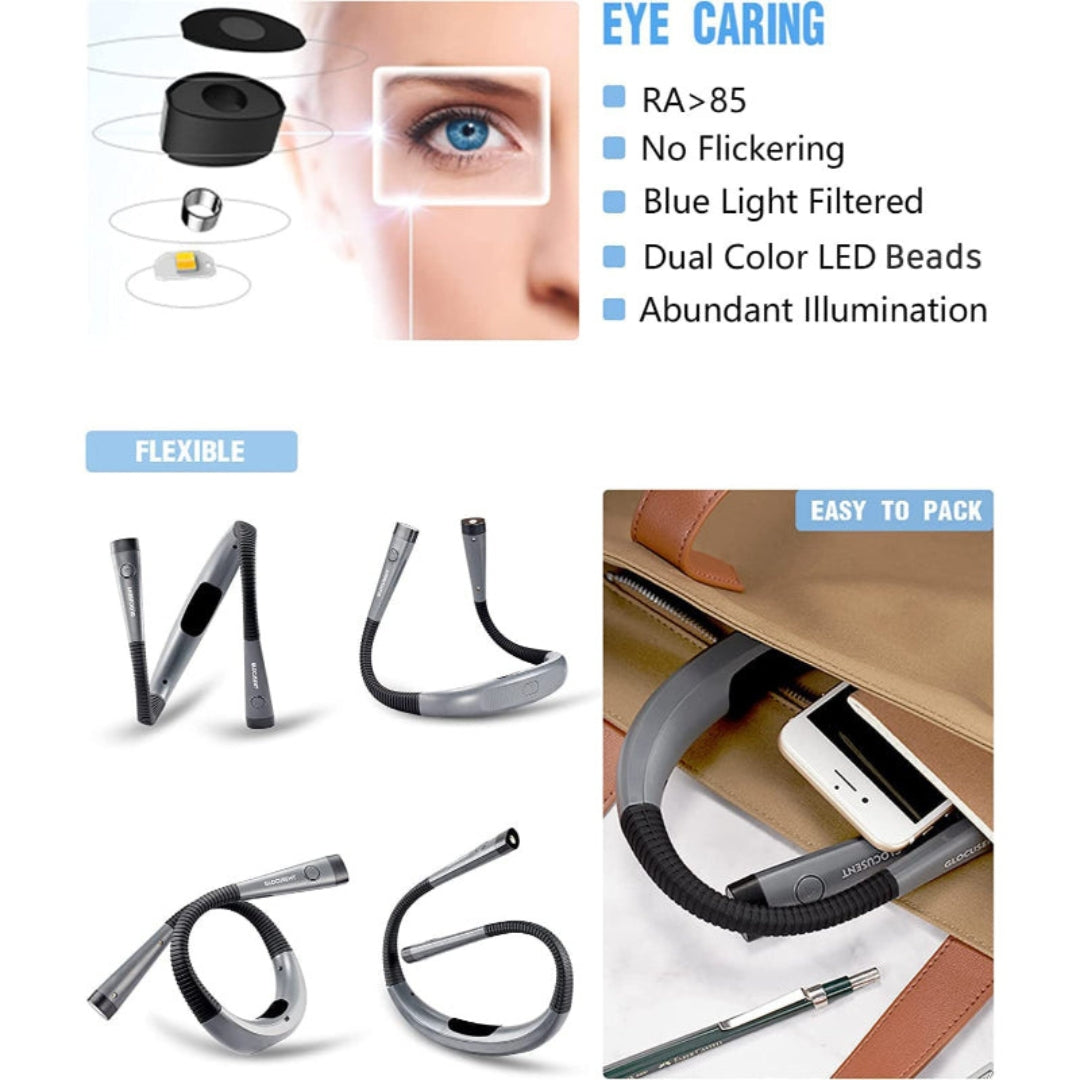 Lampe de Lecture LED Énergétique avec Réglage de Luminosité