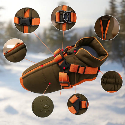 Manteau Chien Hiver Doux et Imperméable