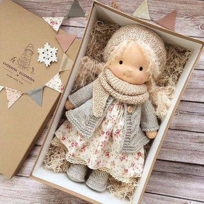 Poupée en coton fait main pour enfant, jouet éducatif créatif