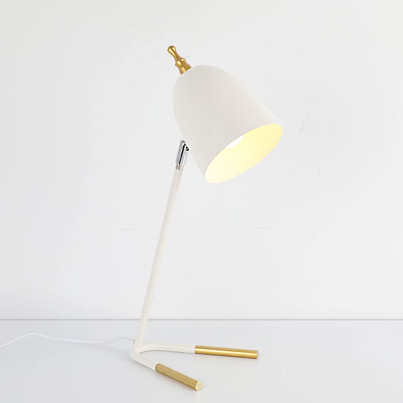 Lampe de Bureau Élégante en Métal avec Abat-jour Dôme - Santeova