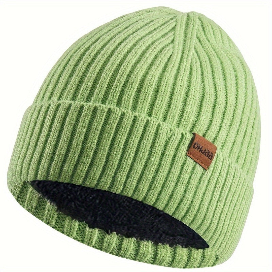 Ensemble Hiver Tricoté 3 Pièces Chaud et Confortable