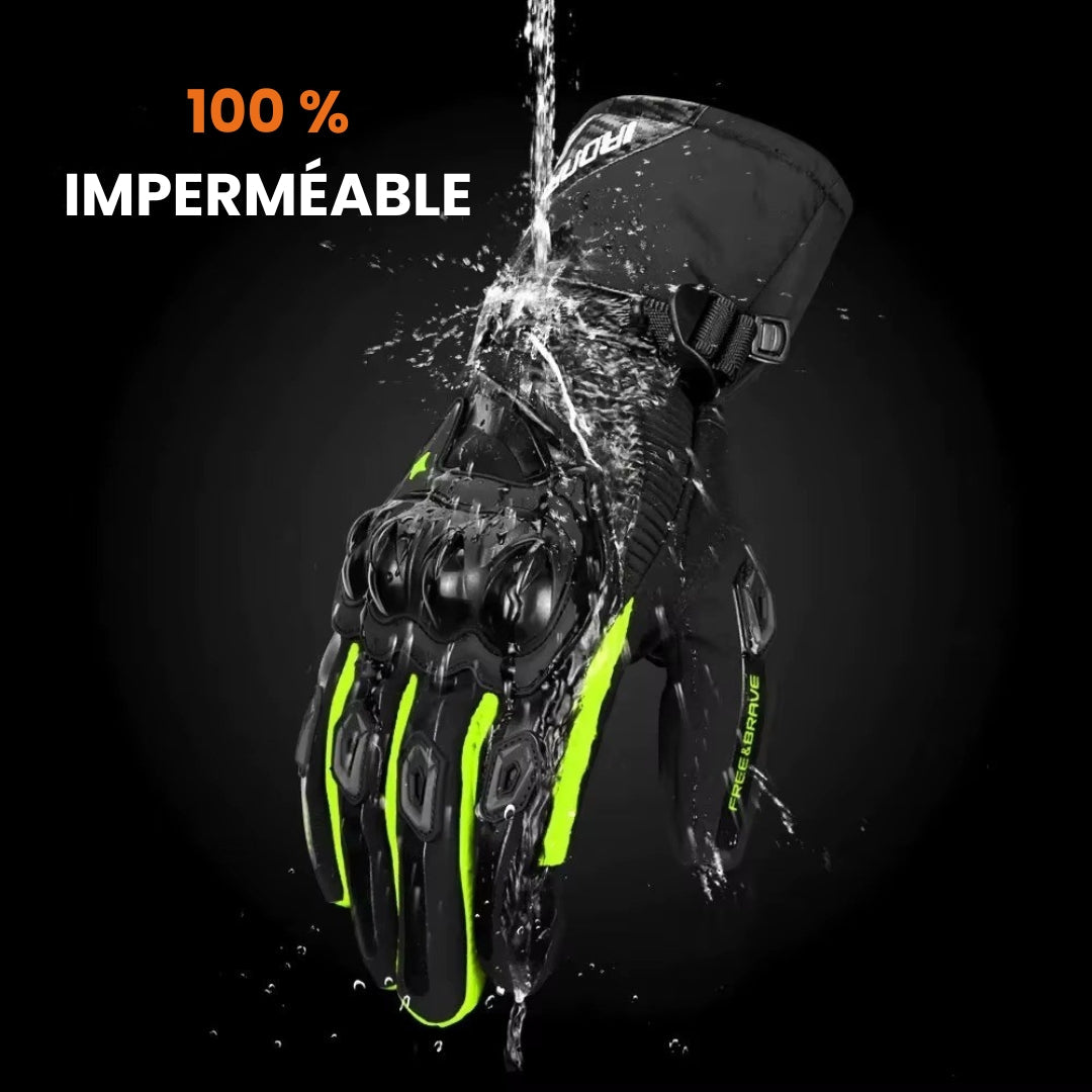 Gants Moto Hiver Étanches et Chauffants