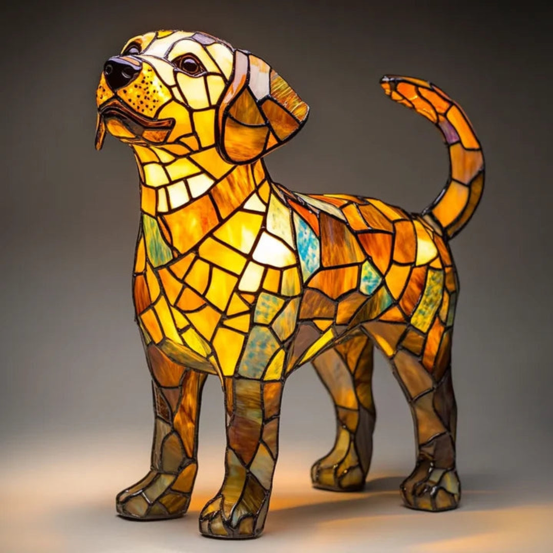 Lampe Chien Amusant LED Coloré