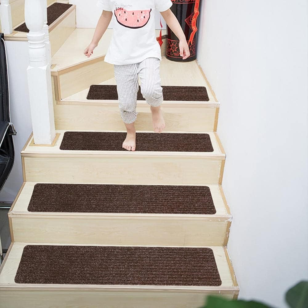 Tapis d'Escalier Anti-Glissants Auto-Agrippants - Set de 15