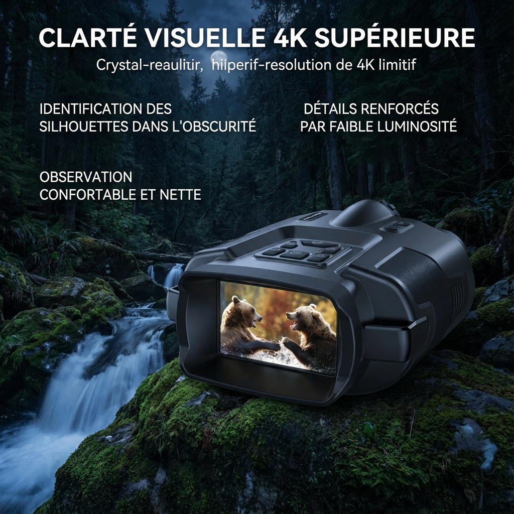 Marcherelle™ – Jumelles Vision Nocturne 4k À Image Large Et Claire