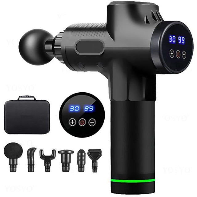 Pistolet de Massage Musculaire Puissant - Appareil de Massage Intensif 30 Vitesses