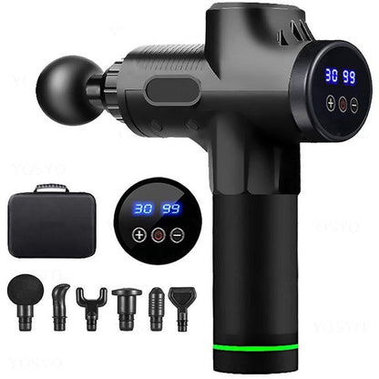 Pistolet de Massage Musculaire Puissant - Appareil de Massage Intensif 30 Vitesses
