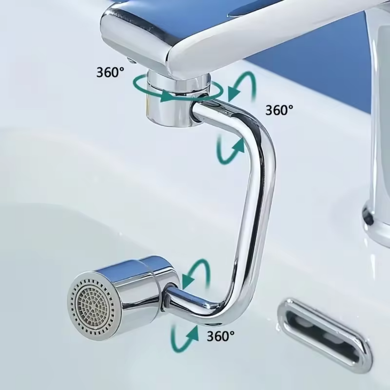 Aérateur de Robinet Universel Anti-Gouttes 360°