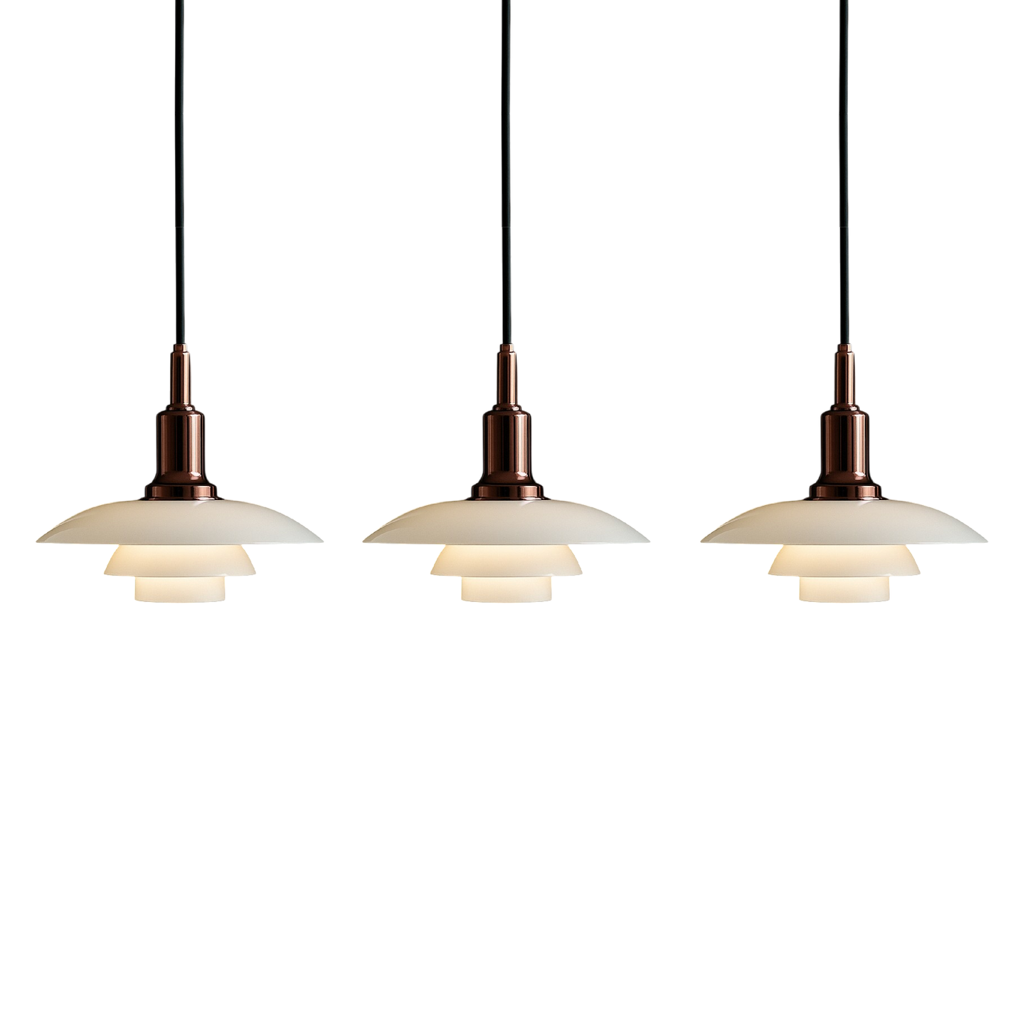 Luminaire Suspendu Scandinave Élégant 3 Têtes