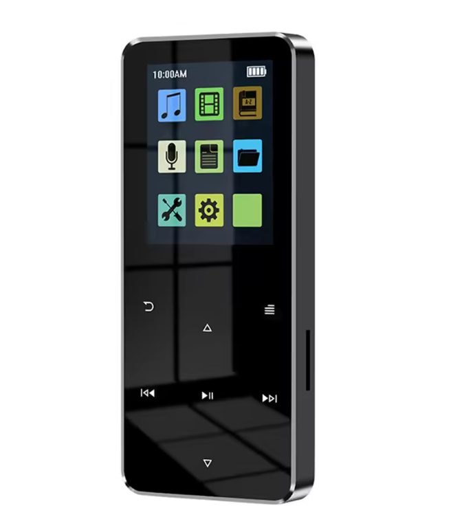 Baladeur MP3 Bluetooth avec Écran HD 2,4 Pouces, Radio FM et Haut-parleur Intégré