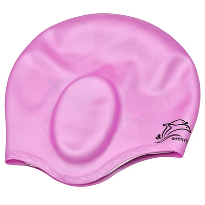 Bonnet de Douche en Caoutchouc Étanche avec Protection Oreilles