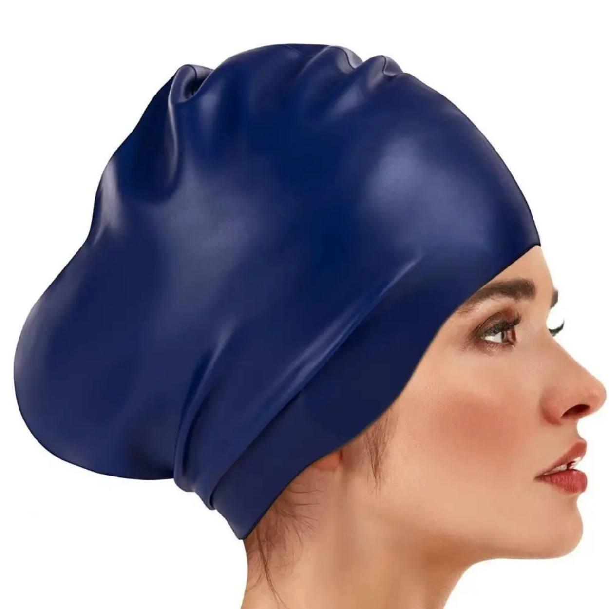 Bonnet de bain Grande Taille pour Cheveux Longs