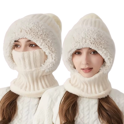 Bonnet Femme en Velours Doux et Chaud