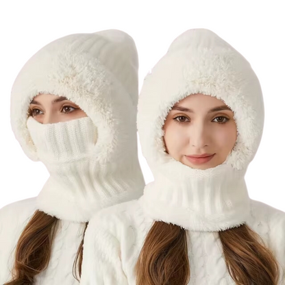 Bonnet Femme en Velours Doux et Chaud