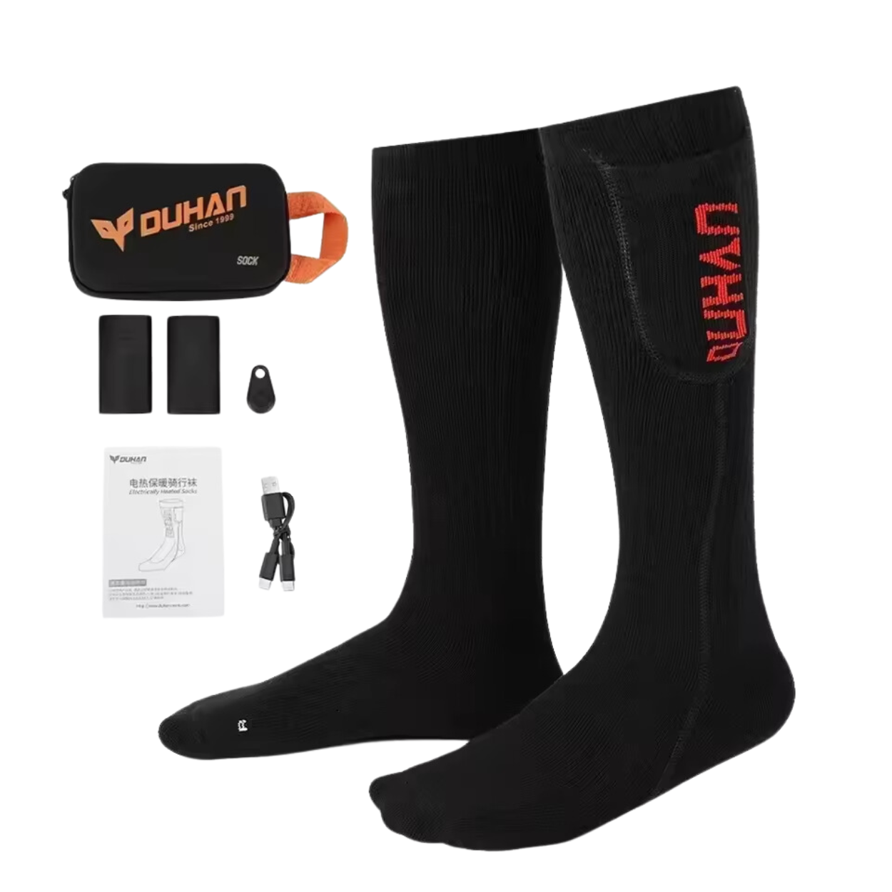 Chaussettes Chauffantes Électriques pour Moto