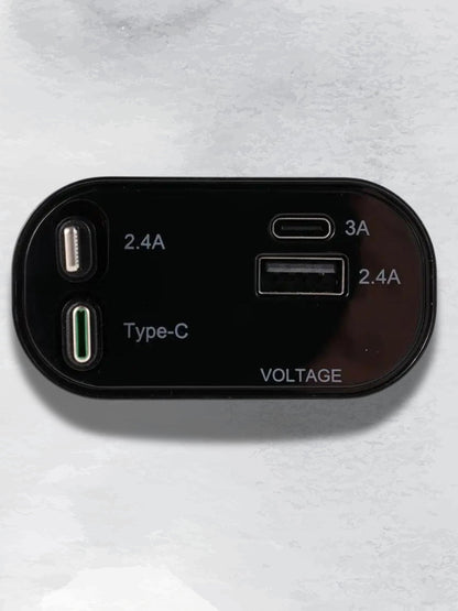 Chargeur Voiture 4 Ports Rapide et Rétractable