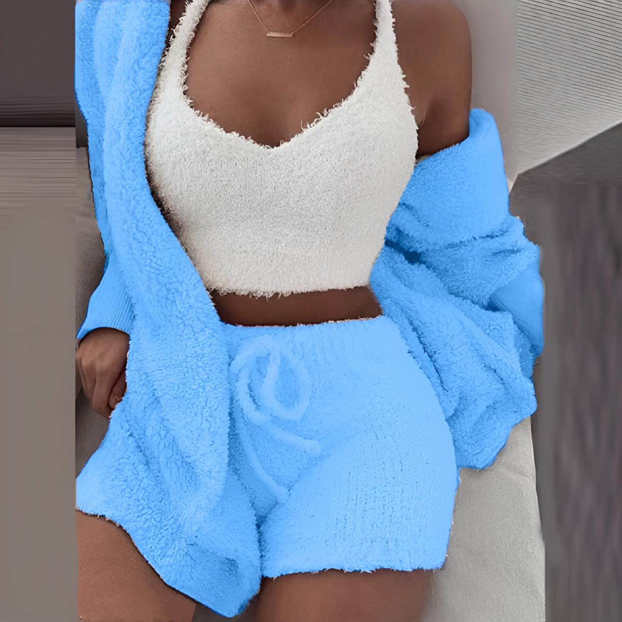 Pyjama Femme Doux et Confortable pour Maison