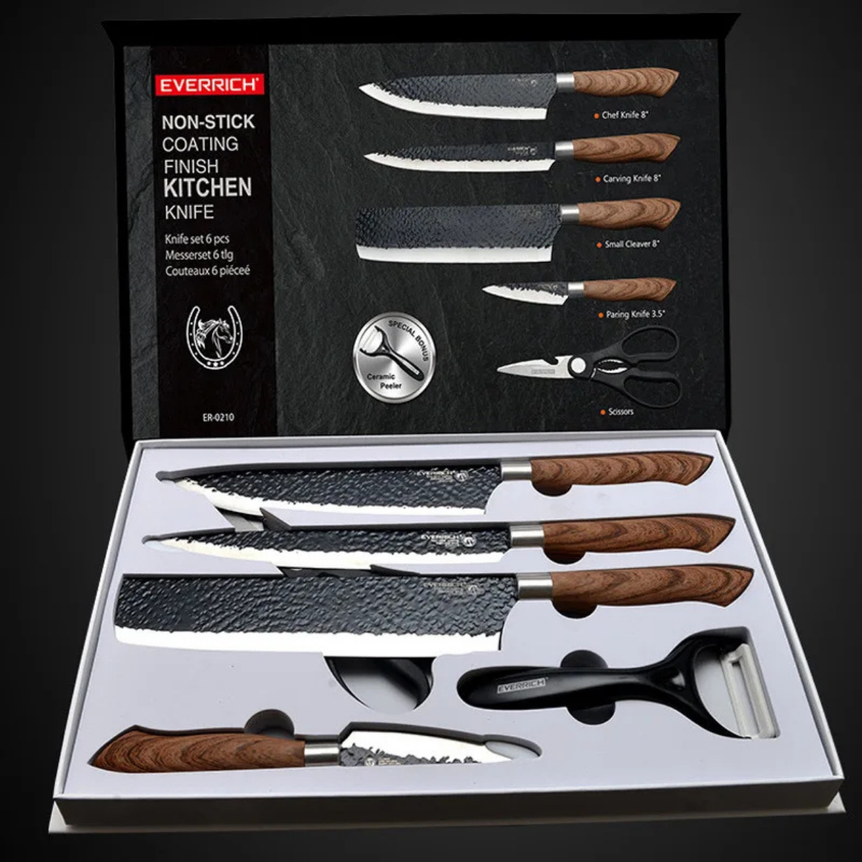 Couteaux de Cuisine Inox Tranchants et Robustes