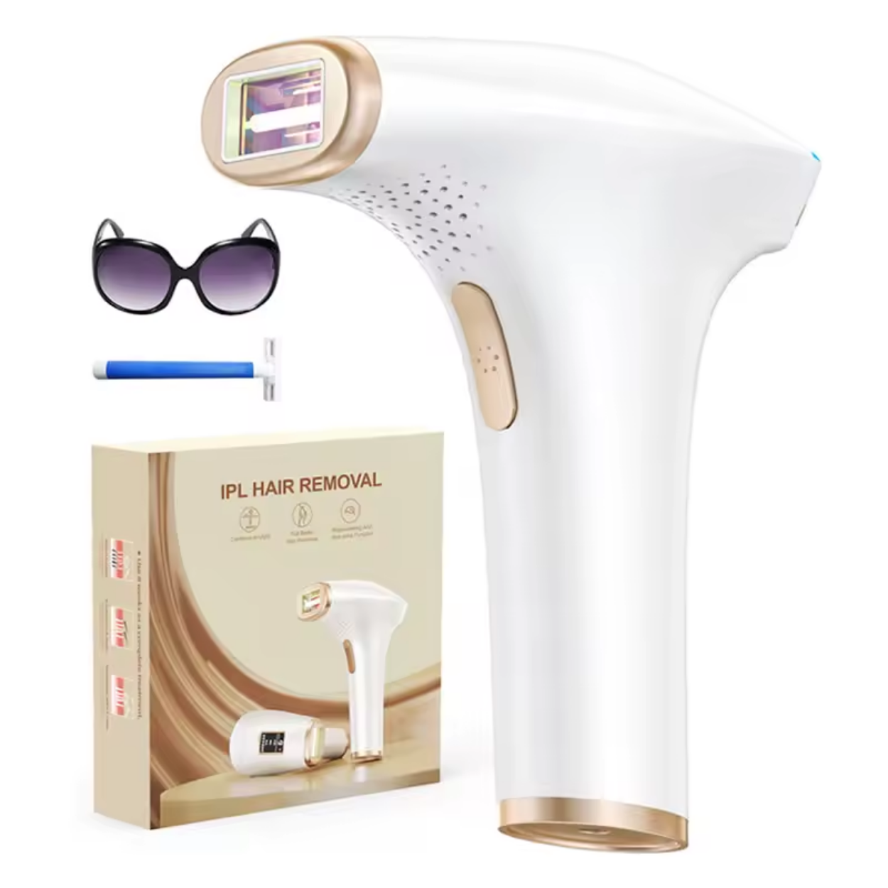 Épilateur Lumière Pulsée IPL pour Visage et Corps
