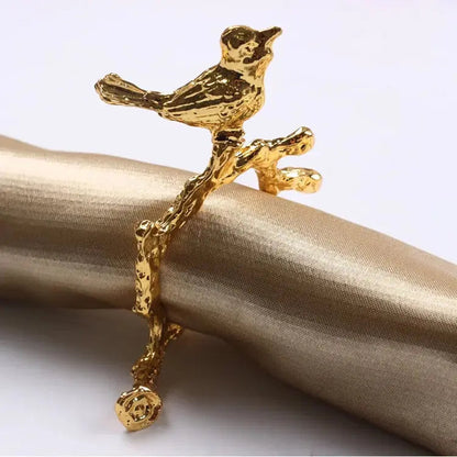 Ensemble Décoration Fleur et Bague à Serviette Élégant