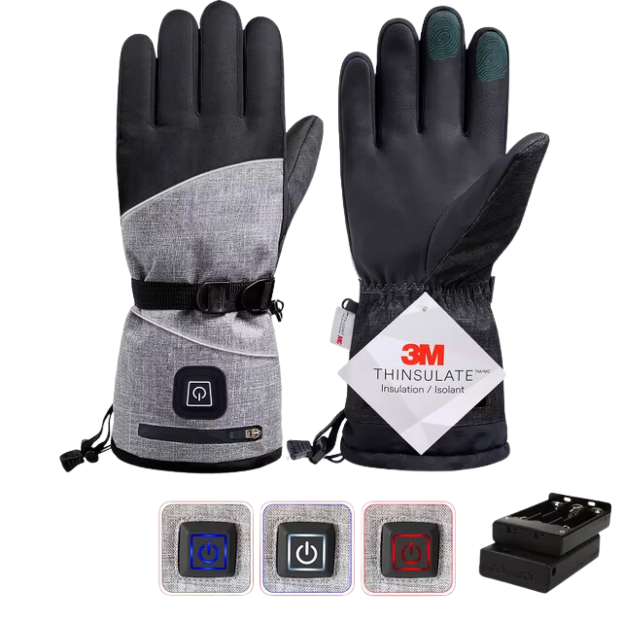 Gants Chauffants Électriques Réchauffants pour Homme et Femme