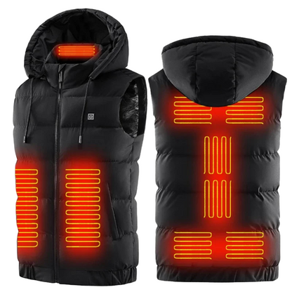 Gilet Chauffant Électrique Réversible pour Homme et Femme