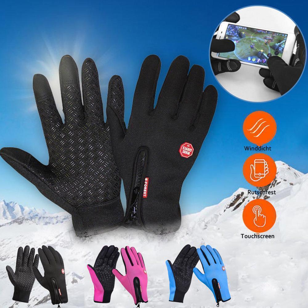 Gants Hiver Écran Tactile Chauffants avec Prise Antidérapante - Foivo
