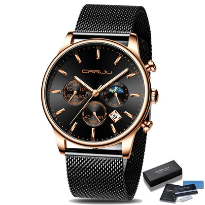 Montre sport bracelet métal pour homme