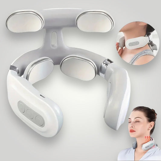 Masseur de Nuque Élégant Chauffant et Compressif - Santeova