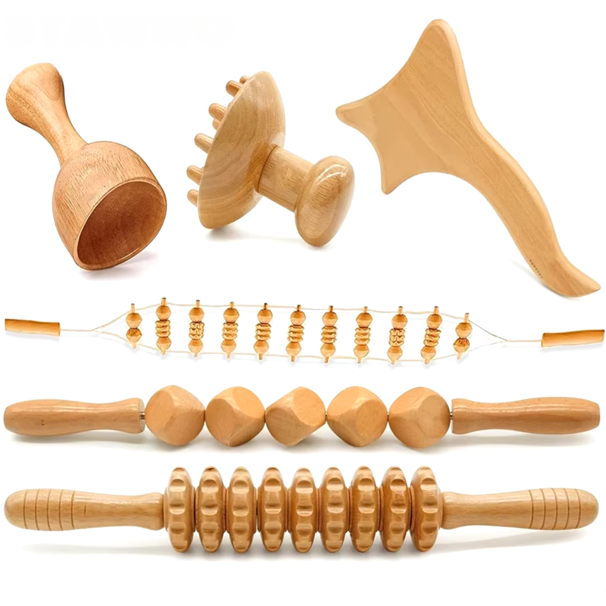 Kit Bois Madérothérapie 6 Pièces Complets pour Détente
