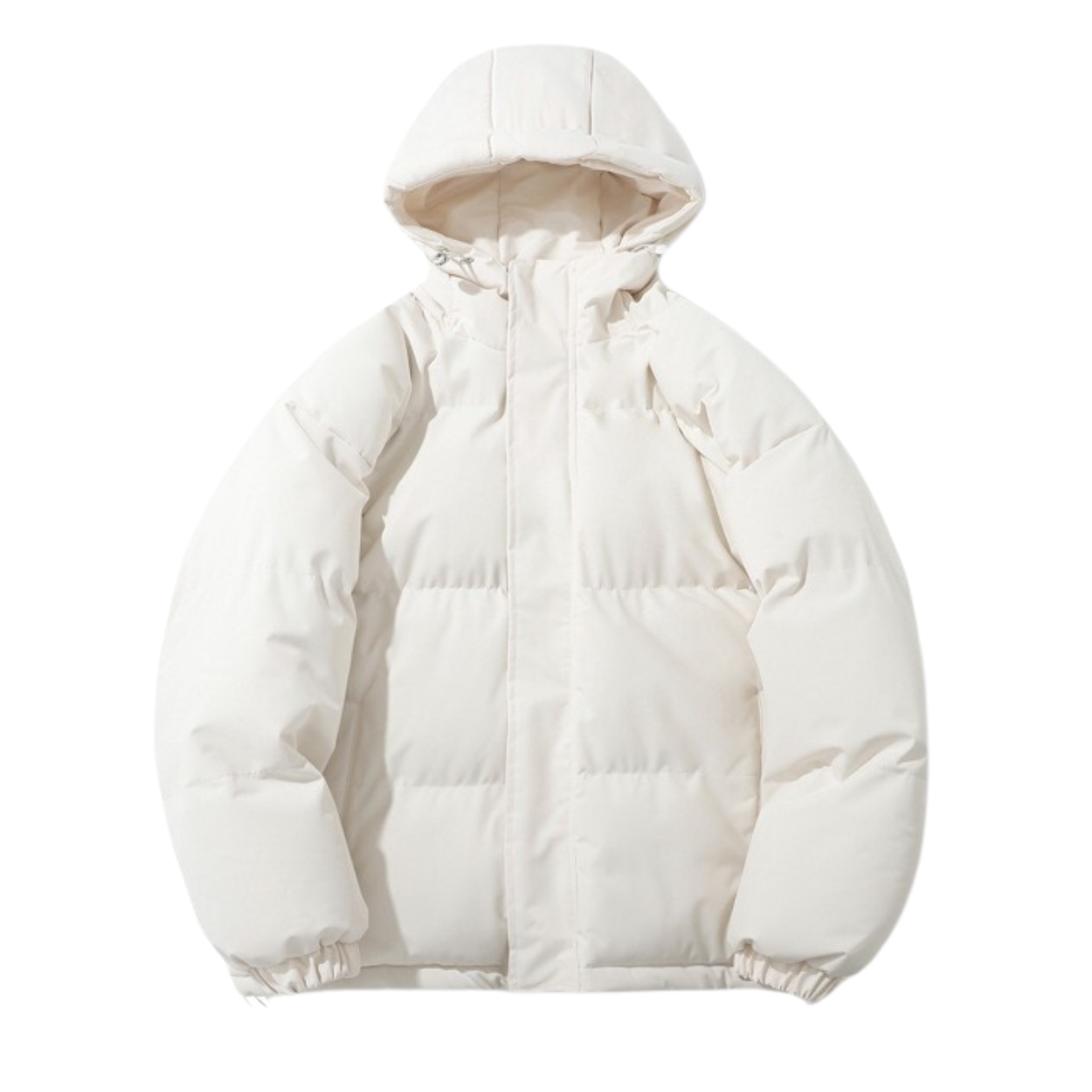 Manteau Hiver Unisexe Doublé Coton avec Capuche Amovible