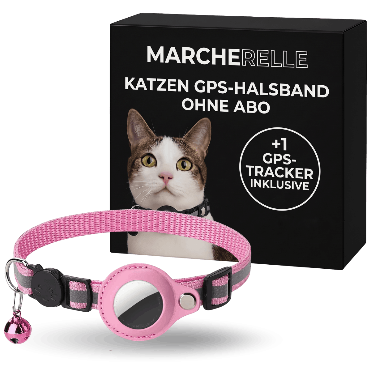 Macherelle™ – GPS Halsband Katze Kein Abonnement | Kompatibel mit iOS & Android