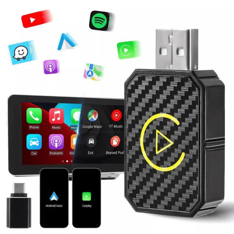 Marcherelle™ – Adaptateur CarPlay Sans Fil Compatible iOS & Android