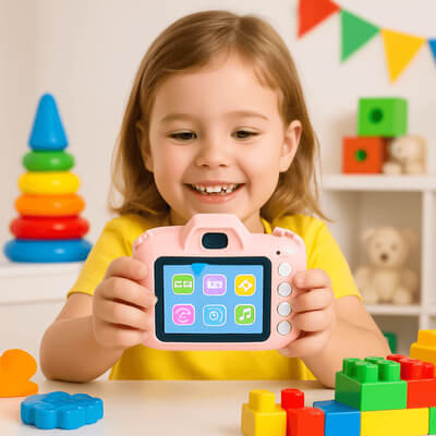 Marcherelle™ – Appareil Photo Instantané Enfant Double Objectif 20MP