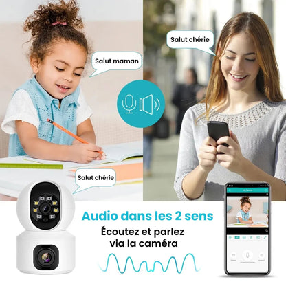 Marcherelle™ – Babyphone Connecté 360° Caméra 2K HD avec Vision Nocturne