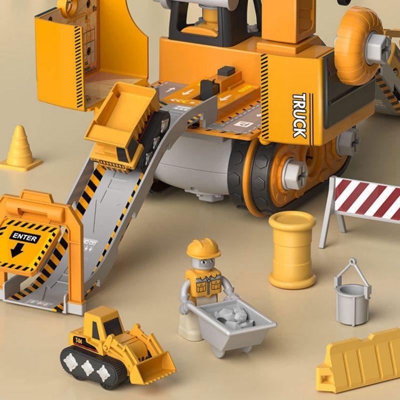 Marcherelle™ – Camion de Chantier Éducatif 4-en-1 Pour Enfants