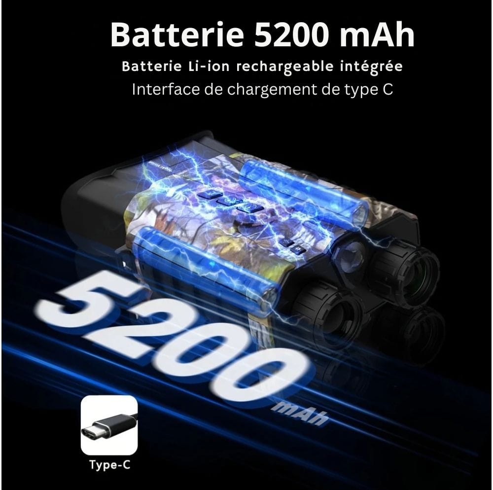 Marcherelle™ – Jumelles Vision Nocturne HD 500m Militaire