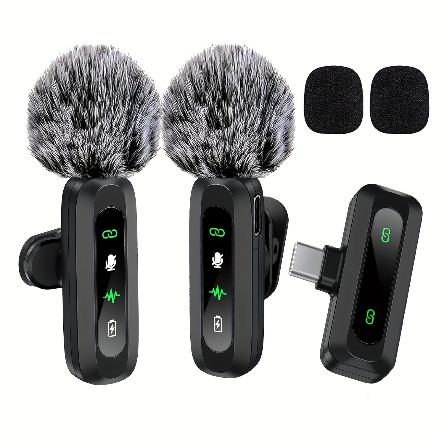 Marcherelle™ – Microphone Cravate Sans Fil USB-C Pour Un Son Clair Et Stable